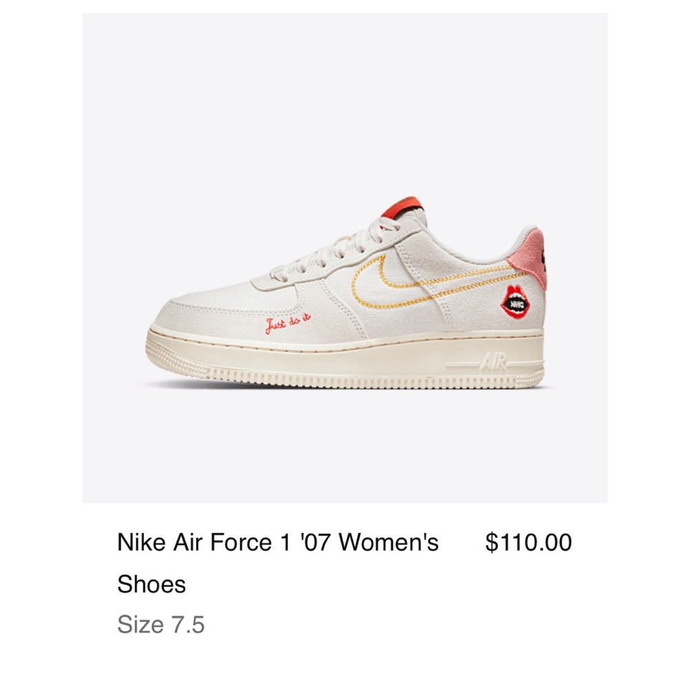 Nike Air Force 1 women’s ‘07 size 7.5 women’s good condition